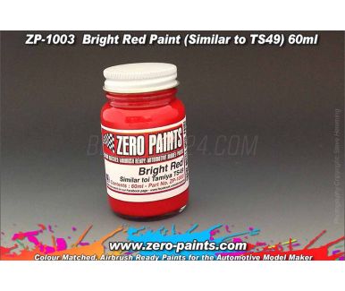 Bright Red Paint (Similar to TS49 60ml - Zero Paints - ZP-1003