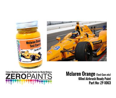 McLaren Orange (Test Cars etc.) Paint 60ml - Zero Paints - ZP-1063