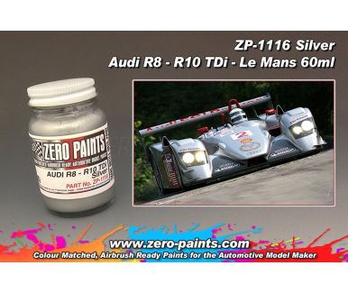 Audi R8 to R10 TDi Silver Paint 1x60ml - Zero Paints - ZP-1116