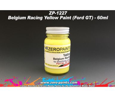 Belgium Racing Yellow Paint - Simil'R - 60ml - Zero Paints - ZP-1227