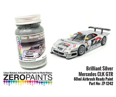 Mercedes CLK GTR Brilliant Silver Paint 60ml - Zero Paints - ZP-1242