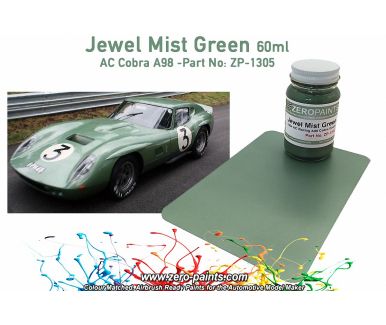 AC Cobra Coupe A98 Le Mans 1964 Jewel Mist Green Paint 60ml - Zero Paints - ZP-1305