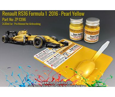 Renault RS16 Formula 1 2016 - Pearl Yellow Paint Set 2x30ml - Zero Paints - ZP-1396