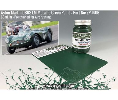 Aston Martin DBR3 LM Metallic Green Paint 60ml - Zero Paints - ZP-1406