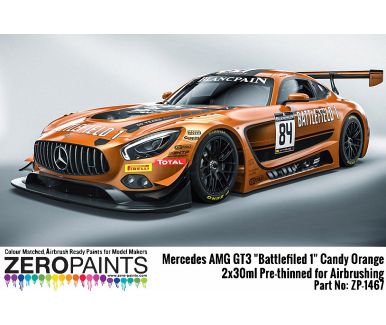 Mercedes AMG GT3 "Battlefield 1" Candy Orange Paint 2x30ml - Zero Paints - ZP1467