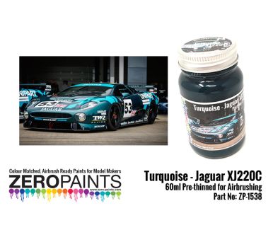 Jaguar XJ220C Turquoise Paint 60ml - Zero Paints - ZP-1538