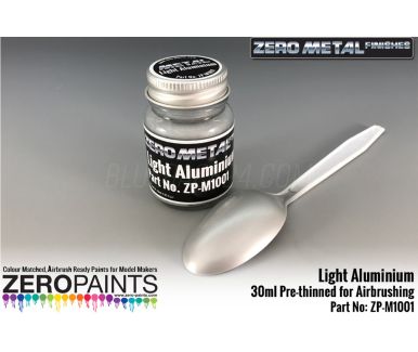 White Aluminium Paint 30ml  - Zero Metal Finishes - Zero Paints - ZP-M1002